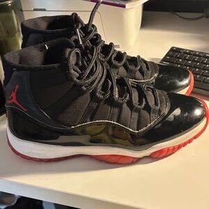 Jordan Black and Red Sneakers